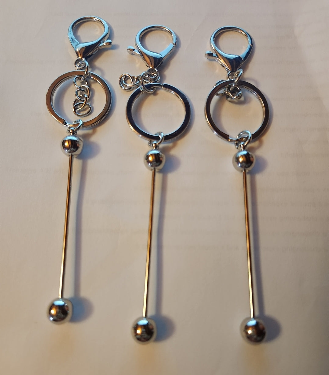 Beadable Keychain Bars