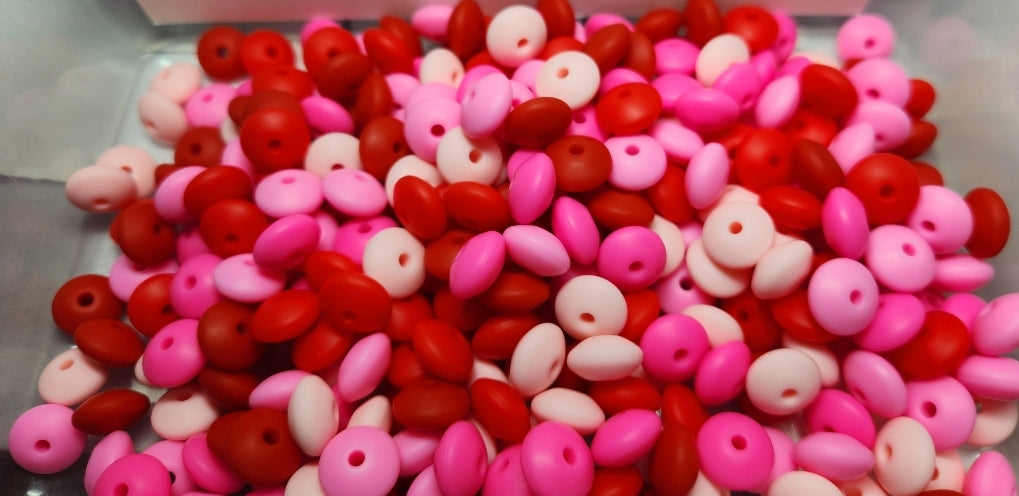 300pc Pink and Red Silicone Lintel Mix