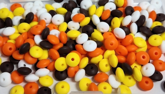 240pc Silicone Lintel Beads - Fall Mix
