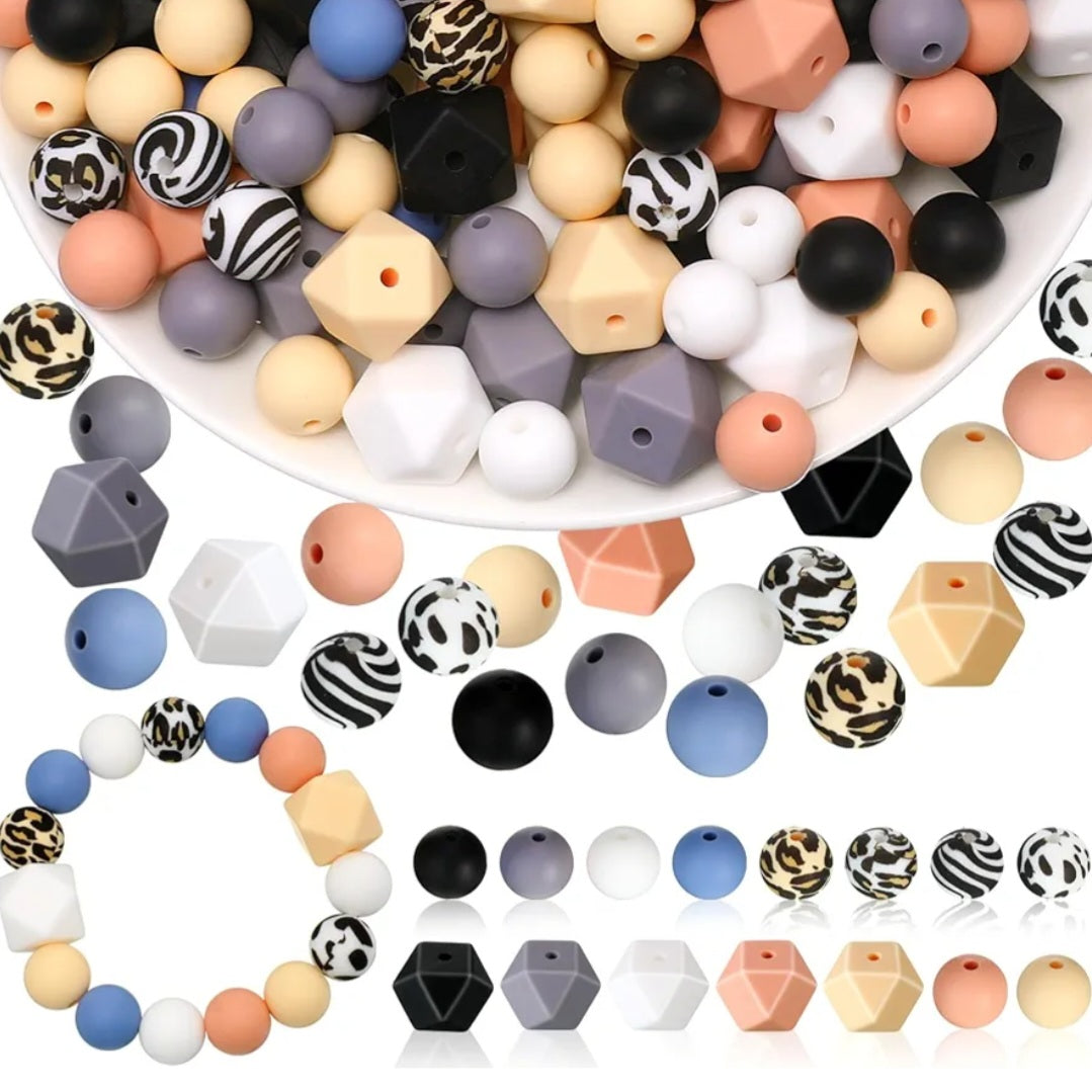 200pc Silicone Bead Mix