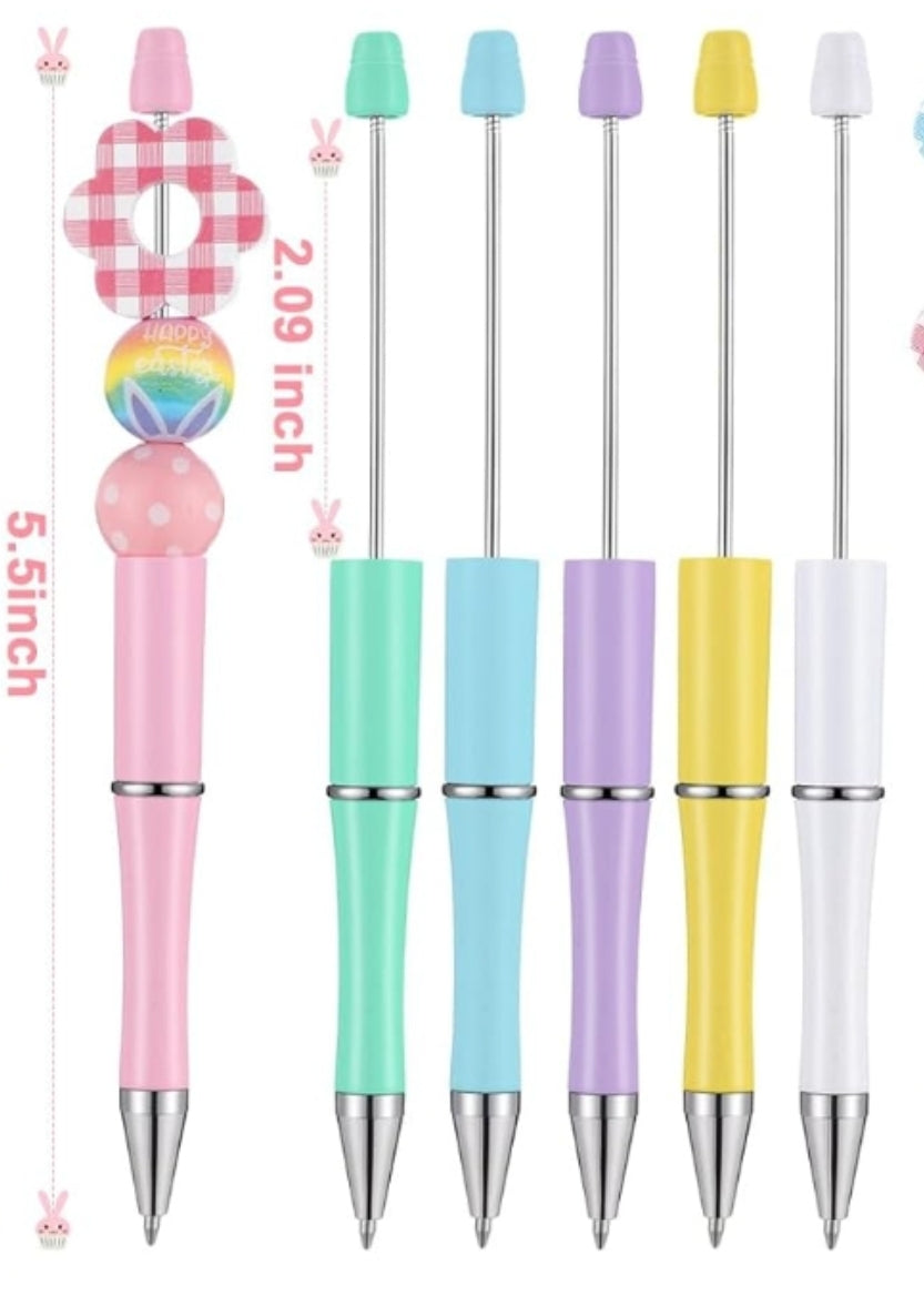 48pc Beadable Pen Bundle - Pastel