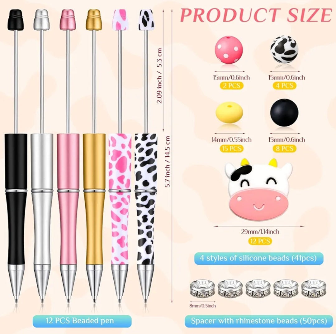 Cow Beadable Pen Making Kit