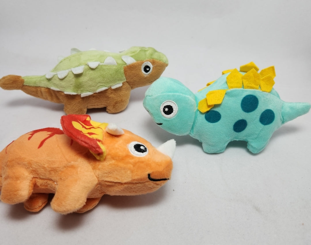 Plush Dinosaurs with Volcano