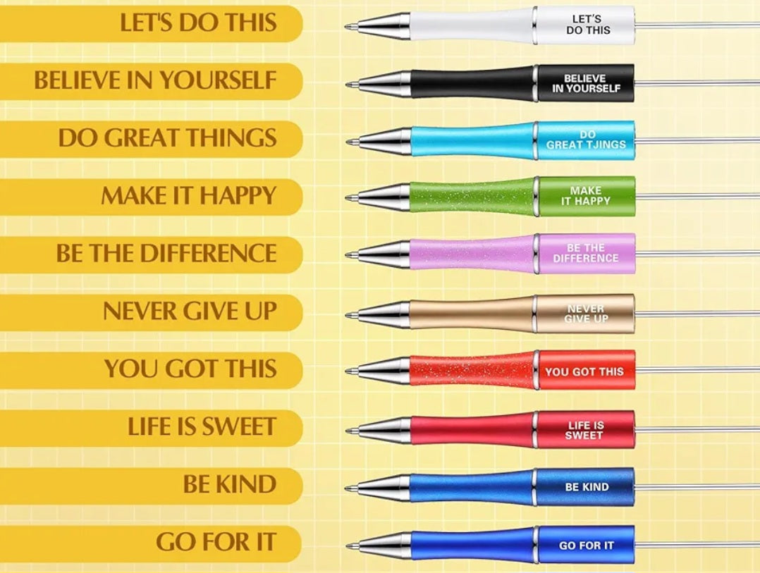 Inspirational Beadable Pens
