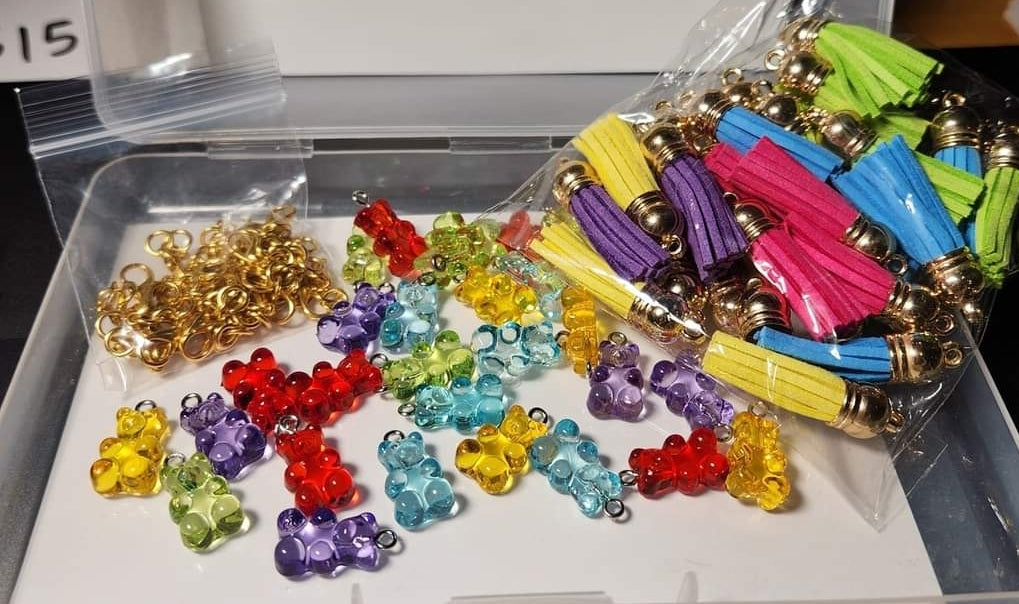 Gummy Bear Charms with Tassels