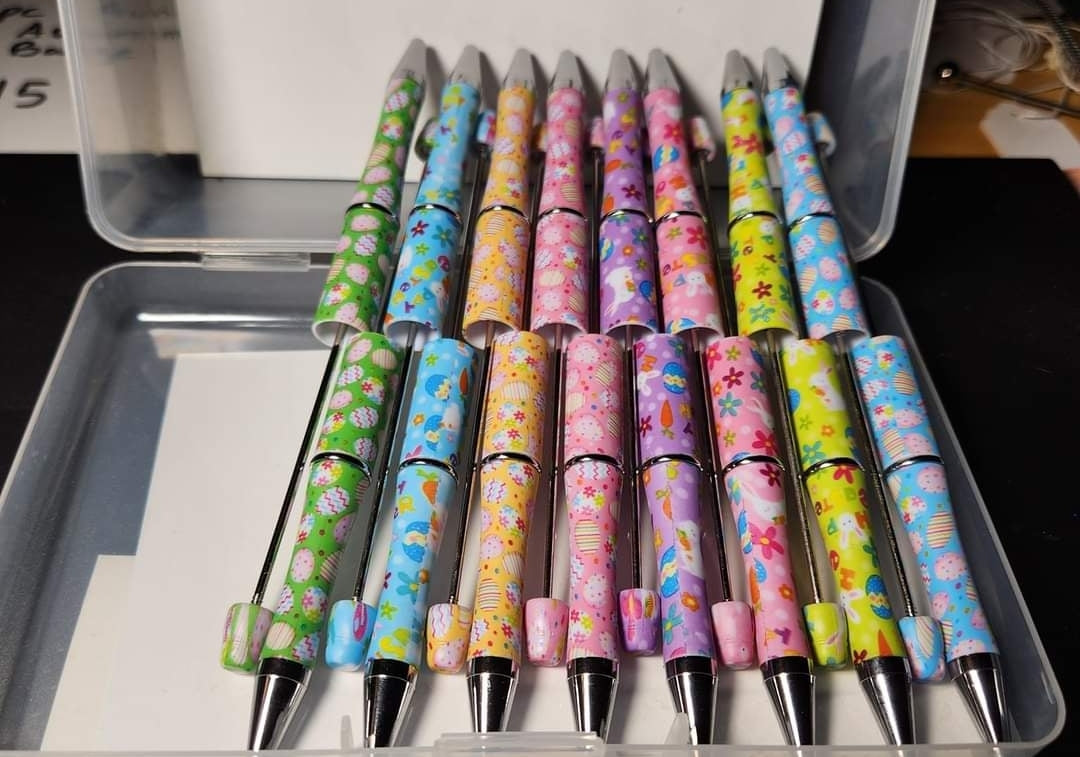 16pc Beadable Pen Set - Easter