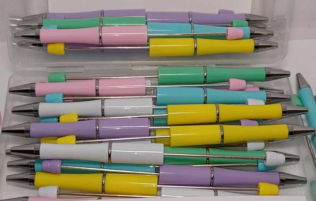 48pc Beadable Pen Bundle - Pastel