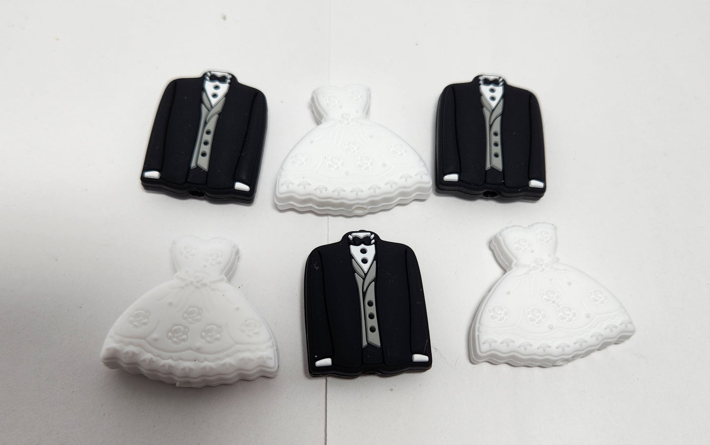 Wedding Dress & Tuxedo Focal Set