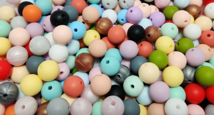 500pc 12mm Silicone Beads