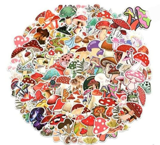 100pc Mushroom Sticker Pack