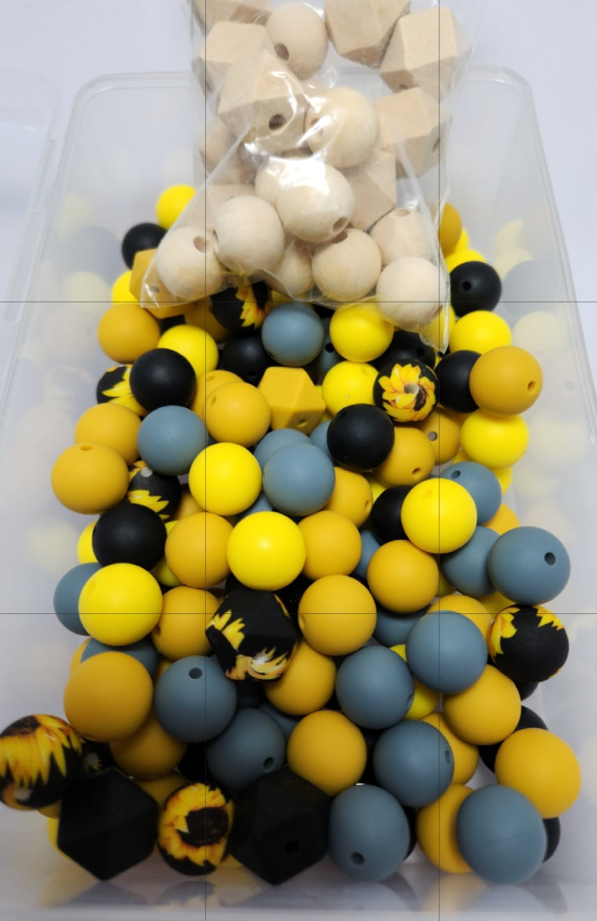 178pc 15mm Silicone Bead Bundle
